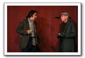 Joseph Thornhill as O.P. (left) and Jonathan Marget as Dinty