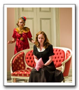 Nevie Brooks, left, is the servant masquerading as mistress, and Beth Rothschild is the mistress who switched places with her