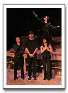Welcome to the Woods: Brent Stone (Jitter), Mark W. Grey Mendes (Willy), Mimi Preda (June), Jane E. Petrofsky (Abby)