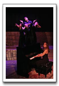 Aspects of Junita Finale: Jane E. Petrofsky (Abby), Mark W. Grey Mendes (Willy), Brent Stone (Jitter), Mimi Preda (June), Beth Atkins
