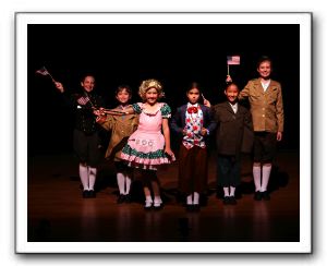 Elise Kolle (newsboy), Clare Baker (newsboy), Maya Brettell (Baby June), Lauren Charles (young Louise), Elizabeth Rader (newsboy), and Maura O’Reilly 