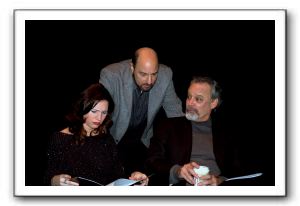 Karen (Caroline Blackwell), Alex (Carl Nubile), and David (Patrick David)