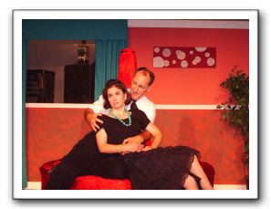 Tartuffe (Matthew Randall) and Elmire (Erin Steenson)