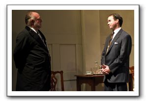Father-in-law and son: Paul Douglas Michnewicz as Edward Seton and John Adams as Johnny Case