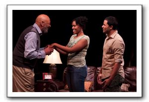 Wendell W. Wright as Joe LeVay, Nikkole Salter as Taylor and Jason Dirden as Kent