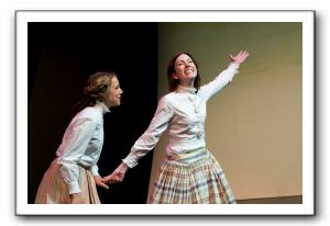 Maddy Curtis as Beth with Mimi Preda as Jo