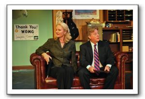 Sara Bennett as Larkin and Richard Vann as Ronald
