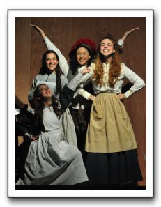 Lucy Mink (Amy), Ana Mendelson (Beth), Robin Chinn (Jo) and Amy Bronick (Meg)