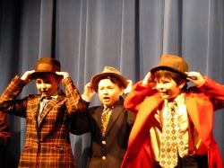 Emma Kelly (Louis), Brendan DeBie (Knuckles), Aidan White (Fat Sam)
