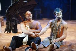 Irakli Kavsadze as King Lear and Ben Cunis as Edgar