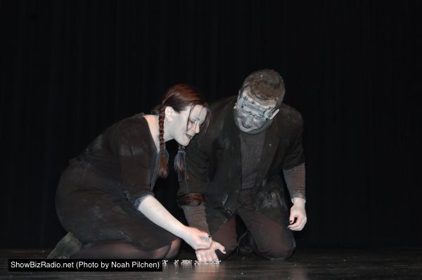 Laura Yauger (Maria) and Daniel Guenther (The Creature)