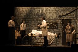 Jill Luoma-Overstreet (Dr. Hellstrom), Emma Banchoff (Elizabeth), Noah Pilchen (Henry Lovitz), Max Blackman (Victor Frankenstein), James Randall (Gorgo)