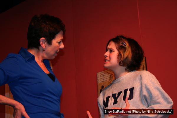 Lennie Magida as Evy Meara, Jamie Bazen as Polly Meara