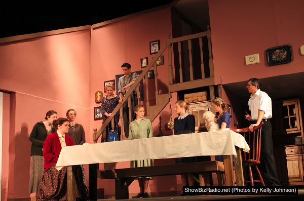 Emily Sakowitz, Kelsey Monk, Connor Haggerty, (on stairs) Brooke Johnson, Robbie Novak, Amanda Miesner, Alex Johnson, Natalie Spitzel, Matt Tillman