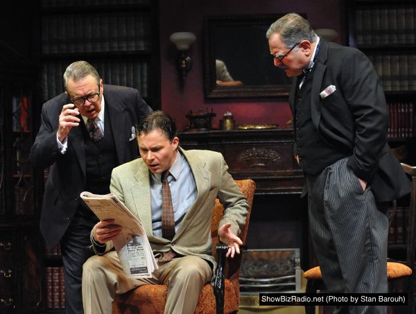 James Slaughter as Mr. Mayhaw, Jeffries Thaiss as Leonard Vole and Bob Ari as Sir Wilfrid Robarts