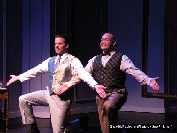 Robert, the Bride Groom (Danny McKay) and the Best Man, George (Mark Hidalgo)