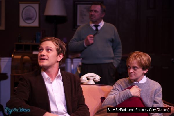 Eben Kuhns (Detective Sargeant Trotter), Larry Keeling (Major Metcalf) and Peter Louis Johnson (Christopher Wren)