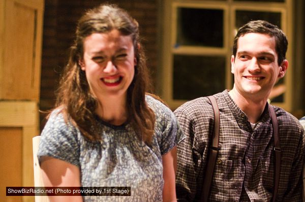 Dani Stoller as Flora and Joshua Dick as Harry