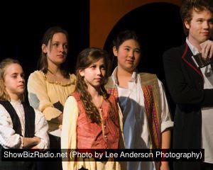 Erik Harrison as Mercutio, Chorus as Lily Penn, Samantha White, Megan Wirtz, Diana Kleiman