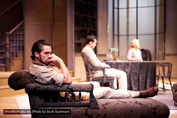 Andy Bean as James Tyrone, Jr., Nathan Darrow as Edmund Tyrone and Helen Carey as Mary Tyrone