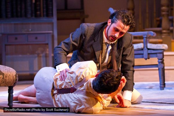 Nathan Darrow as Edmund Tyrone and Andy Bean as James Tyrone, Jr.