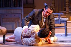 Nathan Darrow as Edmund Tyrone and Andy Bean as James Tyrone, Jr.