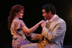 Kate Baldwin as Marian Paroo and Burke Moses as Harold Hill 