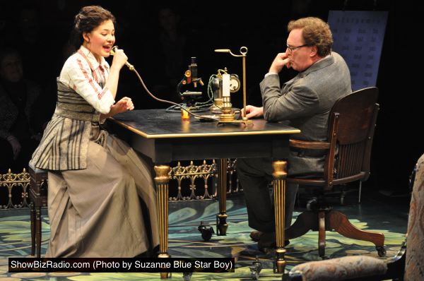 Manna Nichols as Eliza Doolittle and Benedict Campbell as Henry Higgins