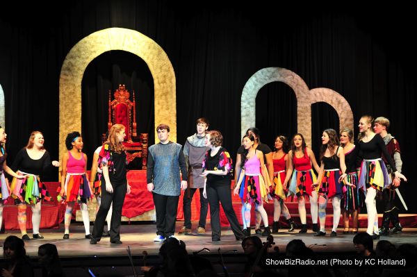 Sam Allen, Melissa Caracciolo, Nikolle Holland, and Ensemble