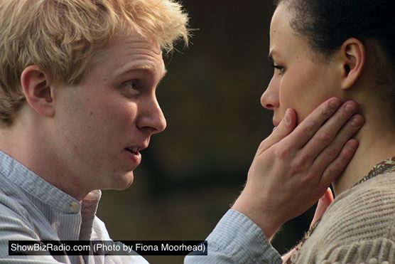 Michael Benz as Hamlet and Carylss Peer as Ophelia