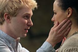 Michael Benz as Hamlet and Carylss Peer as Ophelia