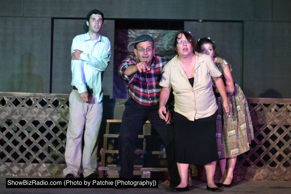 Sean Smith, Neil Twohig, Juliette Chagnon & Laura Stephens as kids telling ghost stories in the graveyard