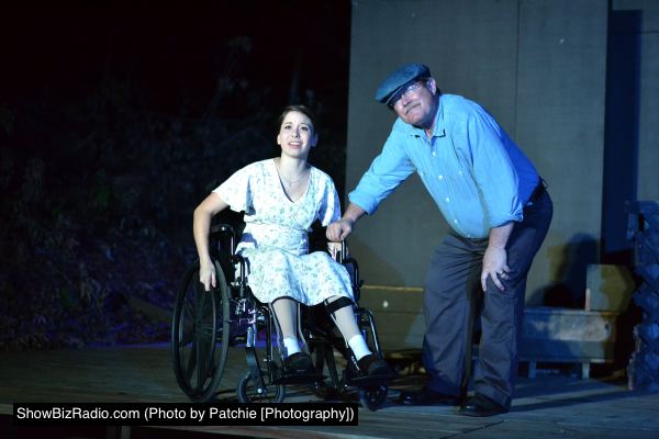 Deana Gilley as Elizabeth Willow and Ben Farnham as Ben Willow discussing Elizabeth's future.