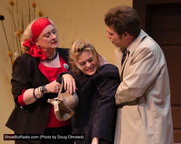 Gayle Nichols-Grimes (Betty Johnson), Charlene Sloan (Jean Perkins)<br>and Erik Harrison (Henry Perkins)