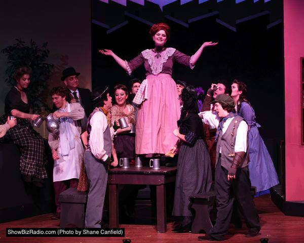 Jennifer Pagnard (Mrs. Lovett) with Pie Shop Cast