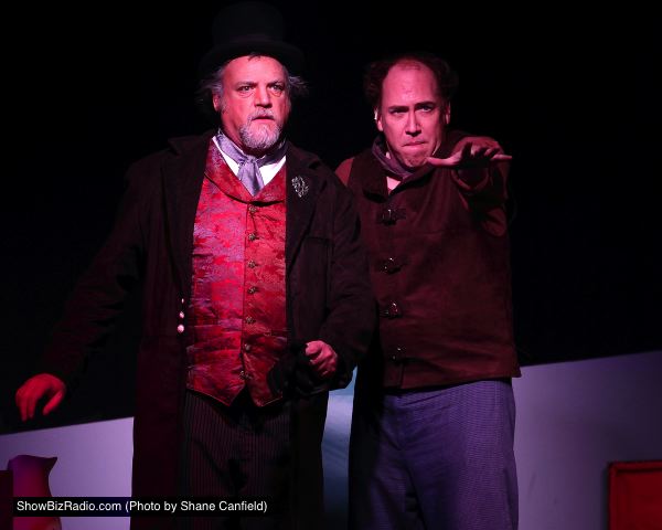 Chris Gillespie (Judge Turpin) and Harv Lester (Sweeney Todd)