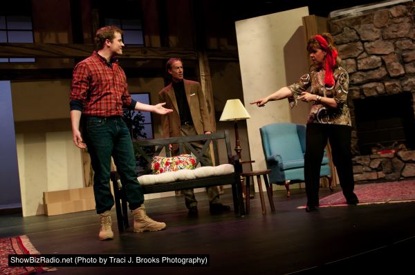 Will Spilman as Clifford Anderson, Dan Eddy as Sydney Bruhl, Laura Peterson as Myra Bruhl