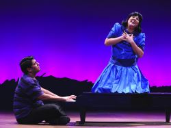 Lucy (Janine Sunday) professes her love for Schroeder (Vishal Vaidya)