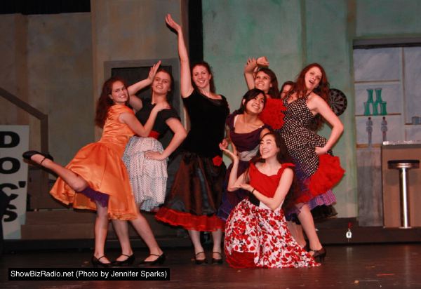 L to R back: Rachel Epstein, Rachel Snare, Kathryn Moore (Anita), Danica Abarquez, London Docherty, Cara Bachman; front: Kathy Oh