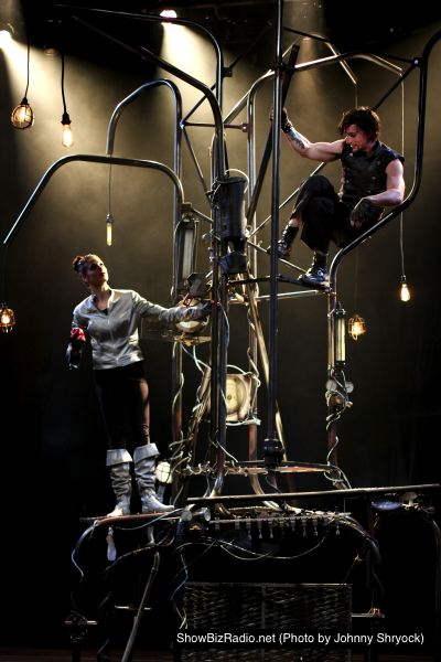 Mary Werntz as the Angel, Joseph Carlson as the Demon