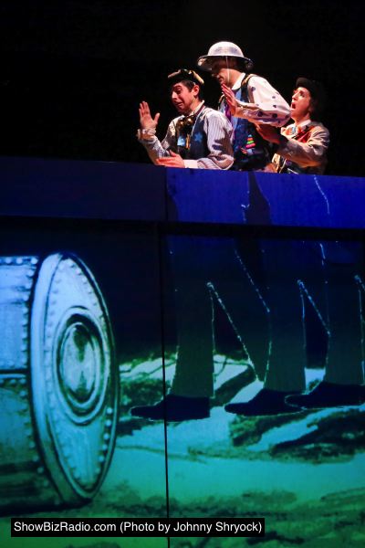 Pasquale Guiducci, Ben Arden, and Victoria Bertocci in 'A Trip to the Moon'