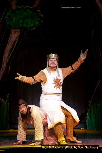  Arthur Rowan (King Arthur - sitting) and Michael J. Berry (Patsy)
