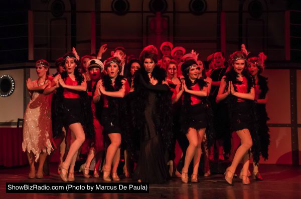 Erin Craig (as Reno Sweeny) and the cast of Anything Goes perform 'Blow, Gabriel, Blow.'