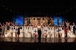 The full cast of Anything Goes performs 'Anything Goes.'