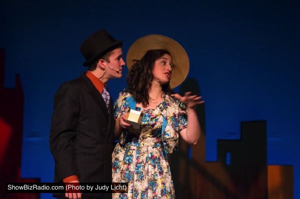Des O'Brien as Nathan Detroit and Anna Martone as Adelaide