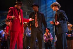 Adam Tempchin as Big Jule, AJ Harris as Harry the Horse and David Peck as Sky Masterson