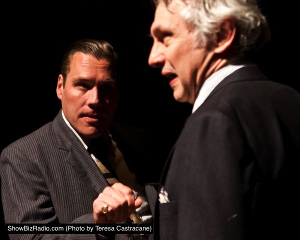 Eric Lucas as prosecutor Robert Crowe and Michael Kramer as defense attorney Clarence Darrow