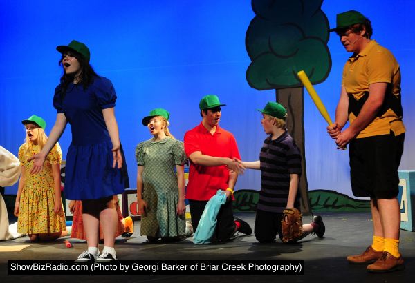 Skye Lindberg (Patty), Gwen Levey (Lucy), Debbie Aderton (Peggy-Jean), Harris Fitzgerel (Linus), Mark Slough (Schroeder),and  Andy Riddle (Charlie Brown)