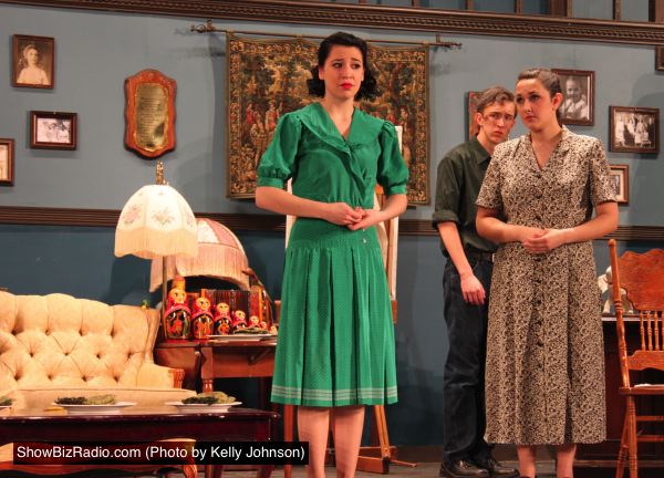 Stephanie Feeback, Chris Knarr (in background) and Katie McVicar