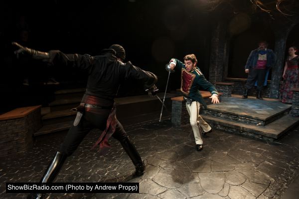 Danny Gavigan as Zorro, Andres Talero as Capitan Ramon